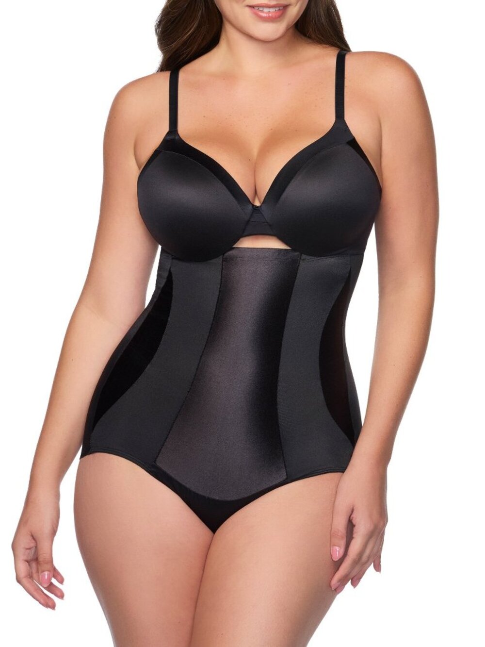Cupid Intimates Extra Firm High-Waist Shaping Brief - Black